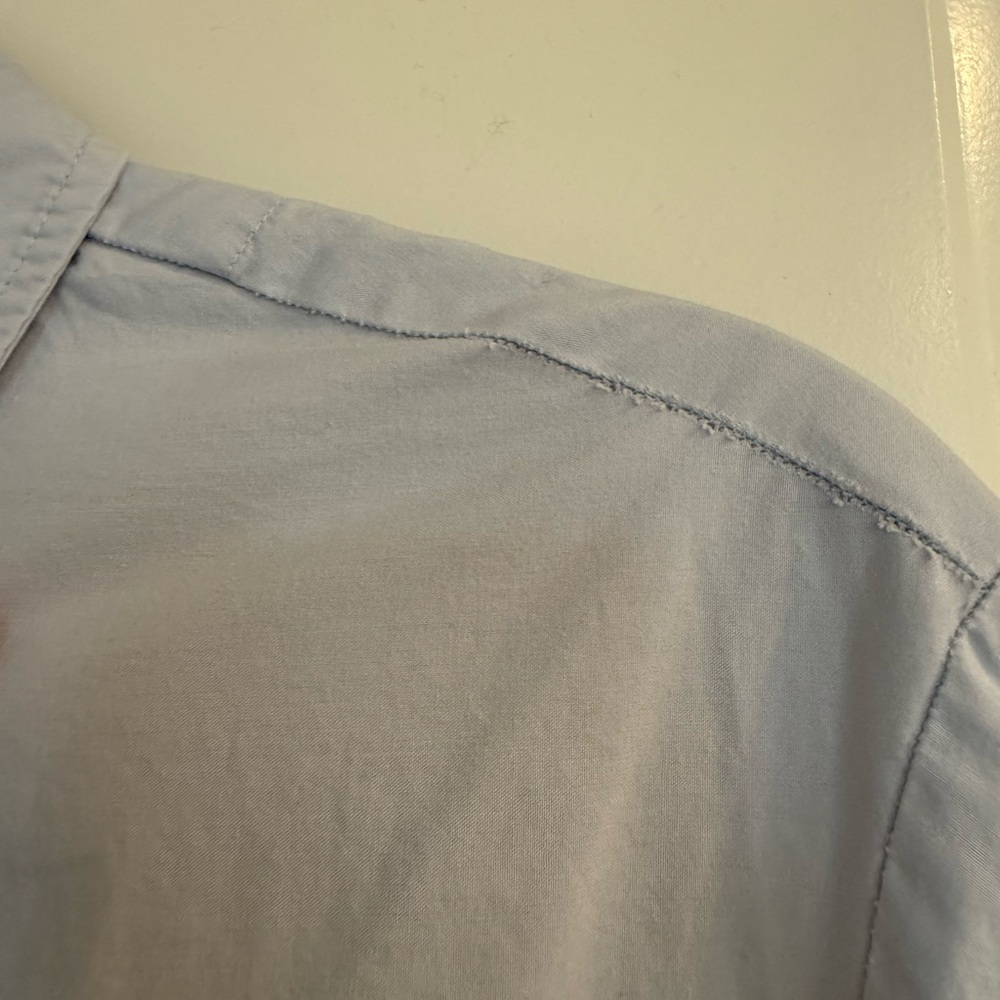 Maeve Bettina Tiered Shirt Dress-Light Blue Eyelet - Picture 7 of 15